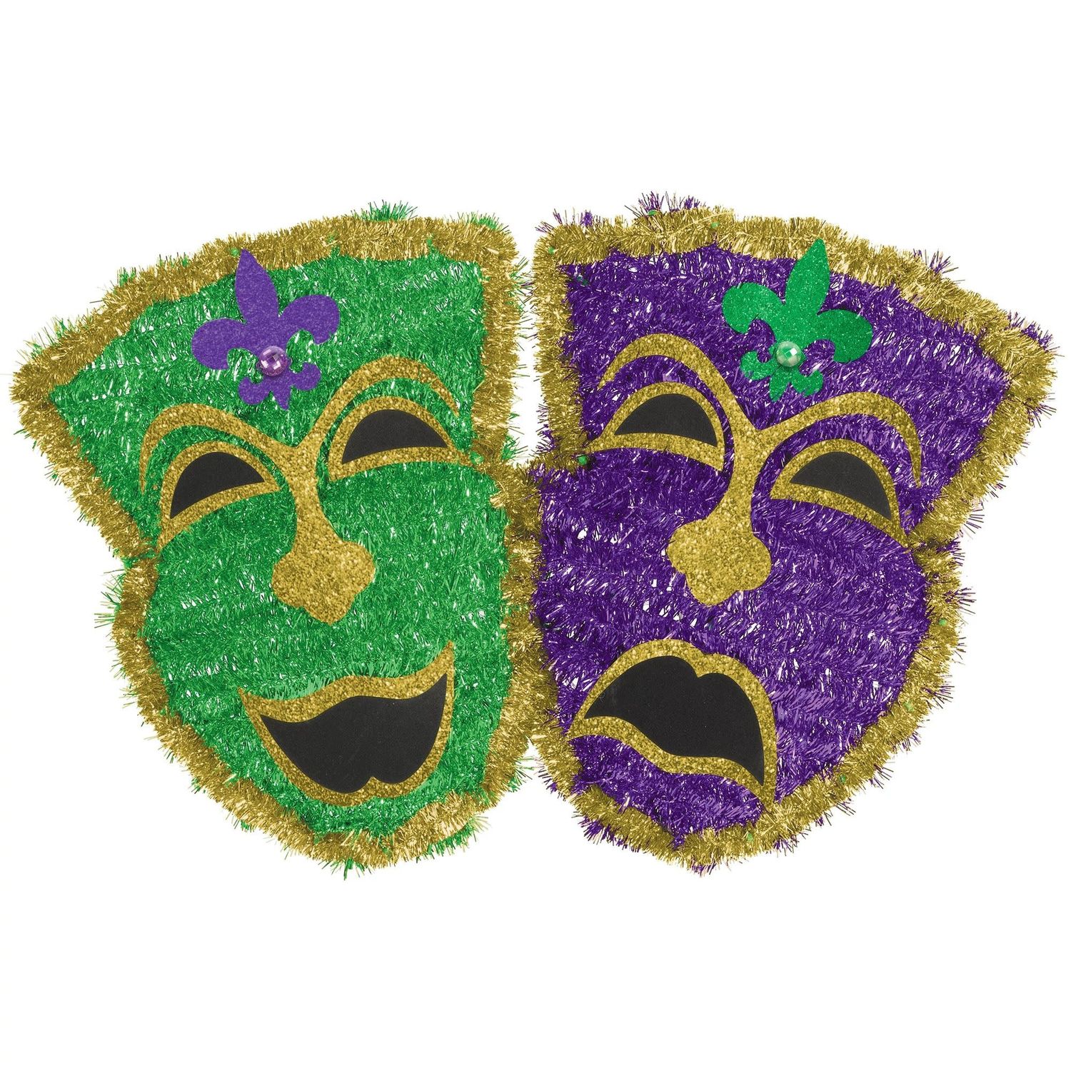 TINSEL DECOR COMEDY/TRAGEDY