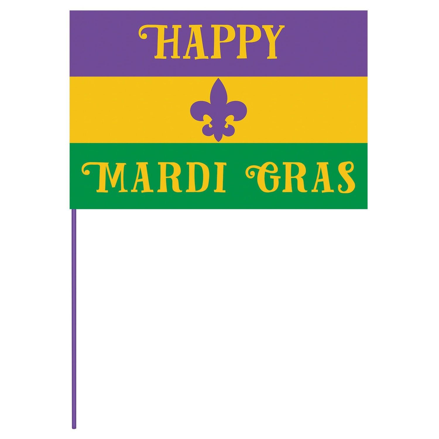 FLAG MARDI GRAS