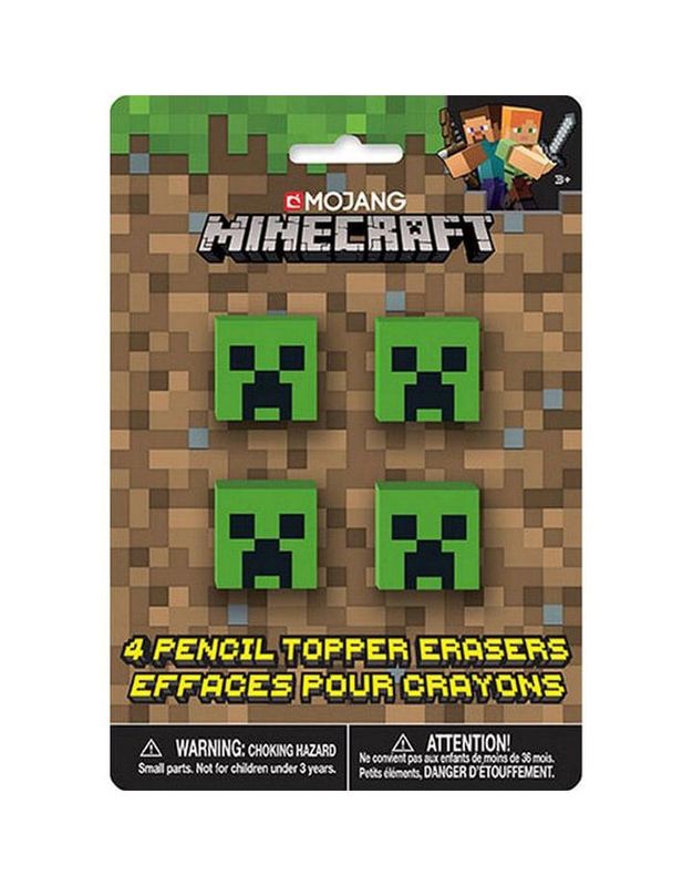 4CT PENCIL TOPPER MINECRAFT