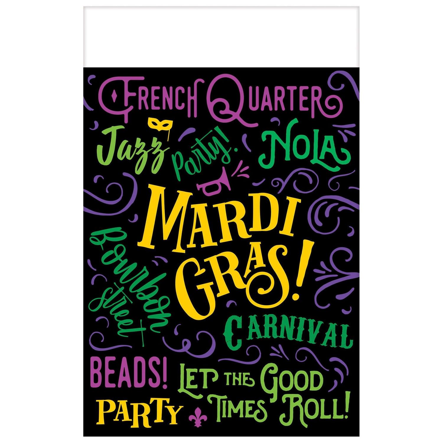 3CT TBLCVR  MARDI GRAS