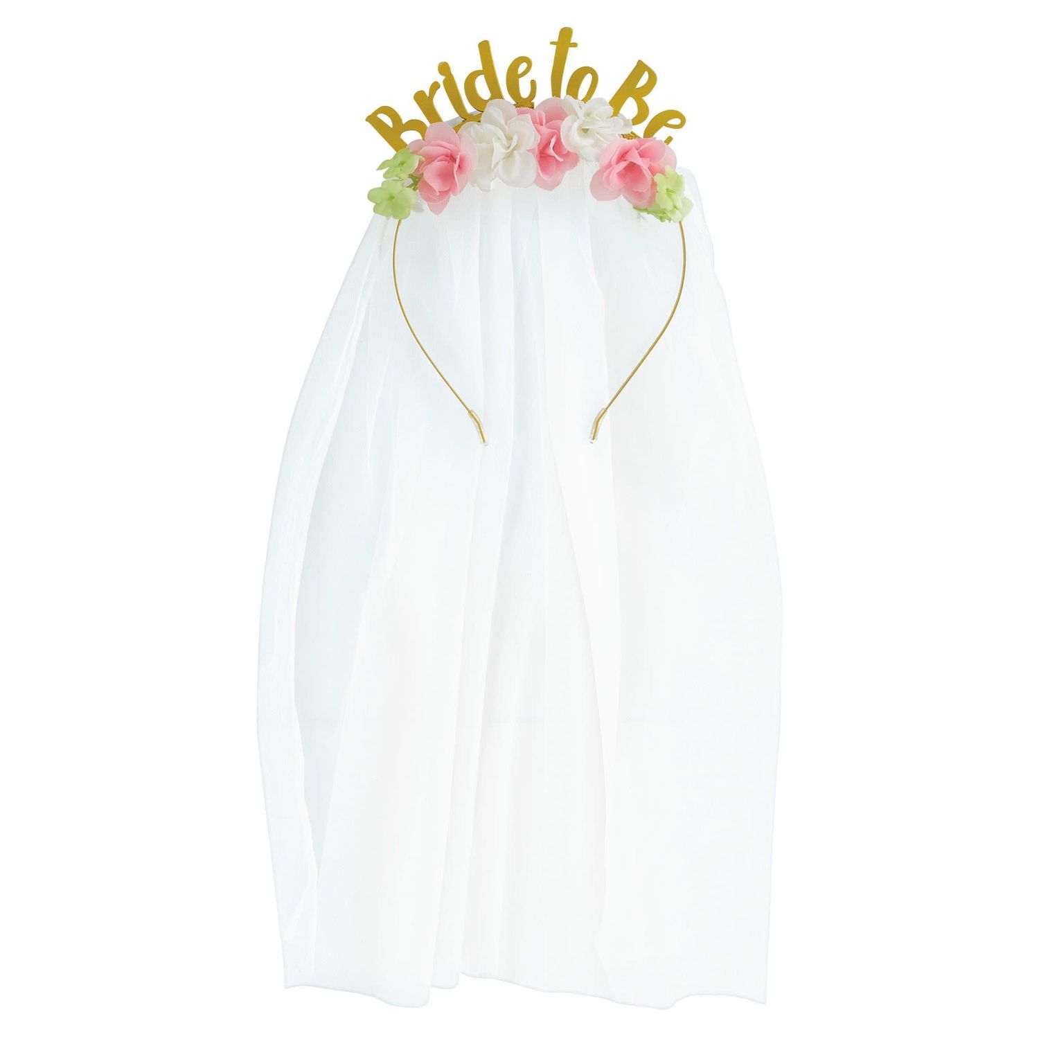 HEADBAND BRIDE TO BE  W/VEIL