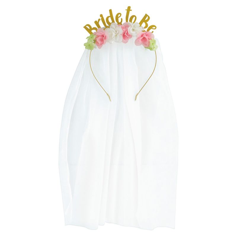 HEADBAND BRIDE TO BE  W/VEIL