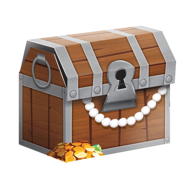 8CT FAVOR BOX PIRATE TREASURE