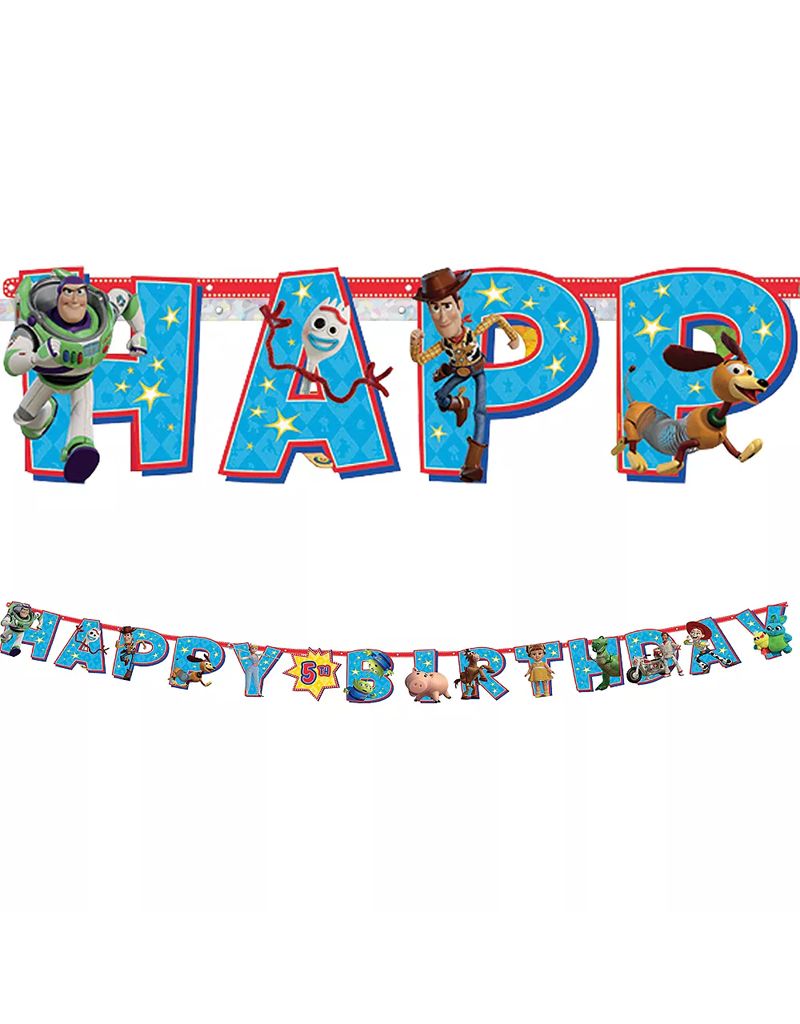 Toy Story 4 Birthday Banner Kit, 10.5ft