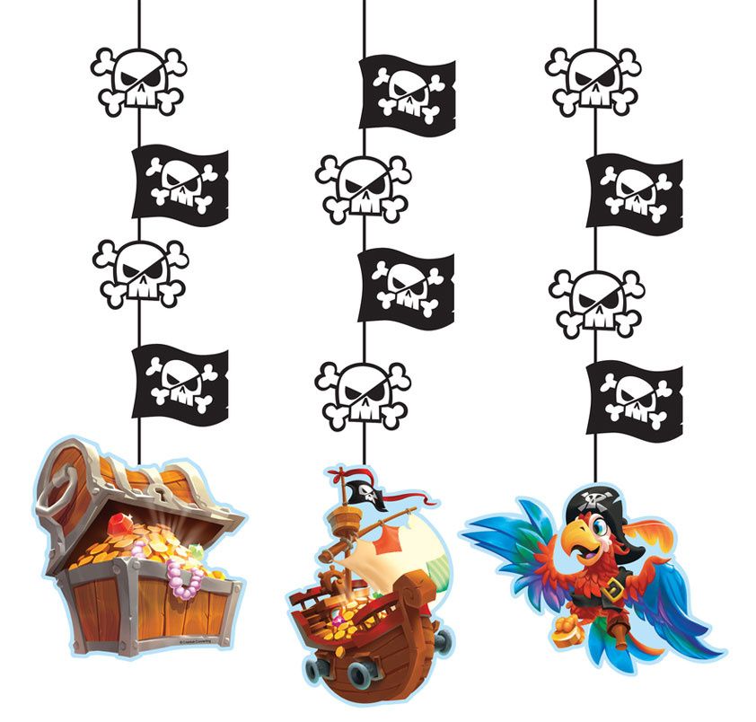 3CT HANG PIRATE TREASURE