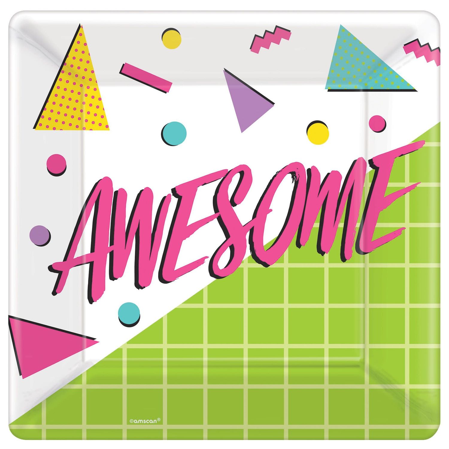 Awesome Party Square Plates, 10"