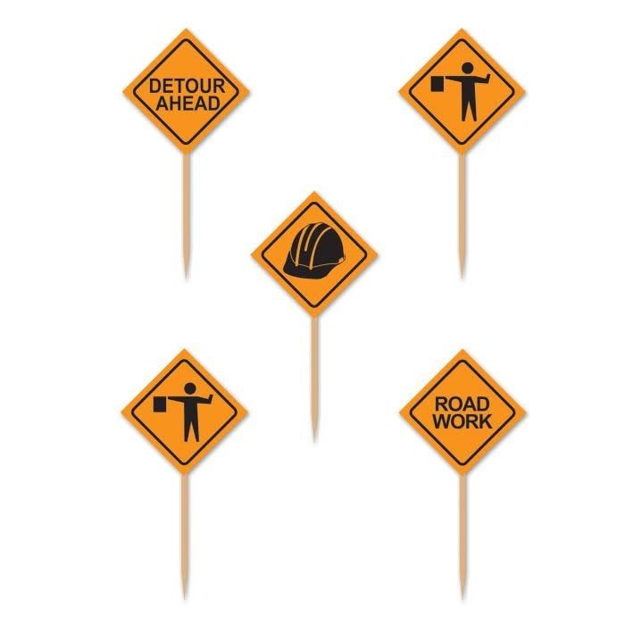 50ct Construction Sign Picks