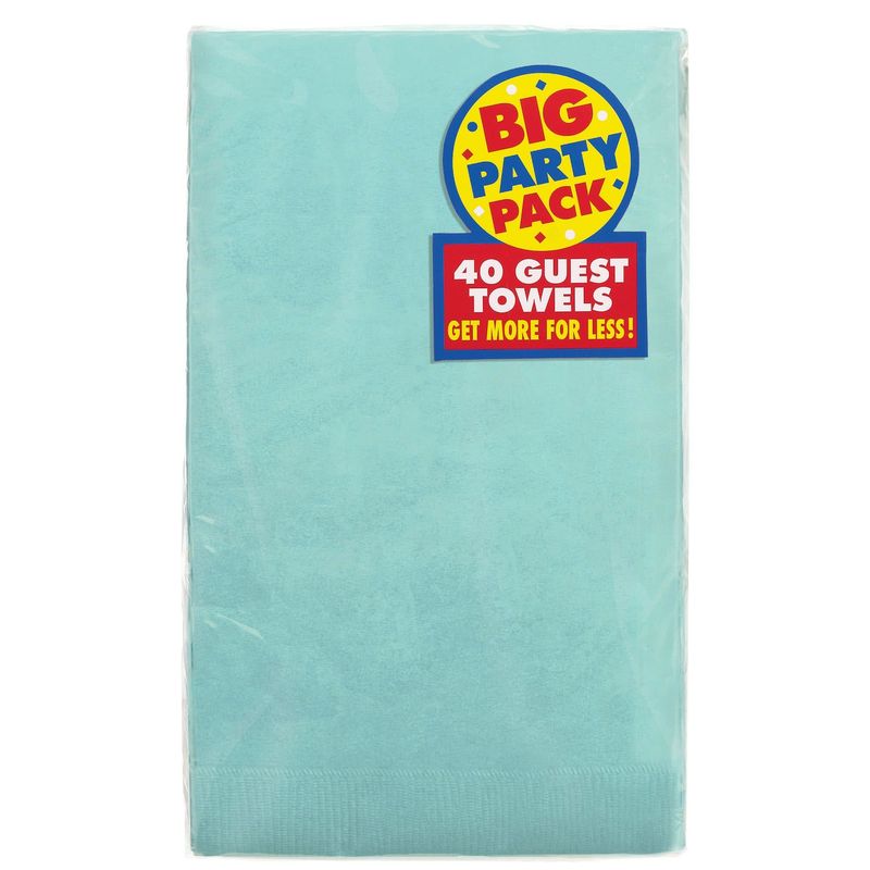 40CT GUEST TOWEL ROBINS EGG