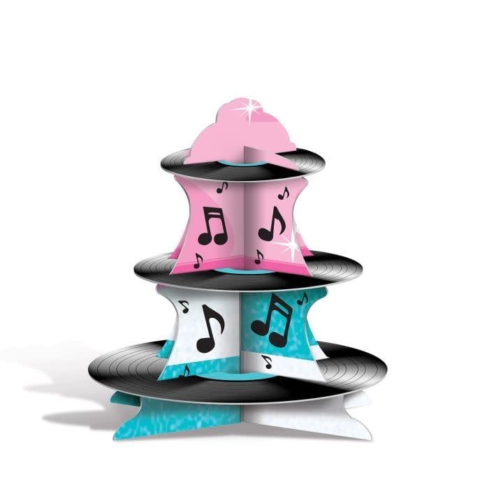 Rock &amp; Roll Record Cupcake Stand