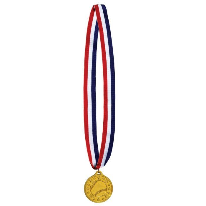 Baseball Medal with Ribbon