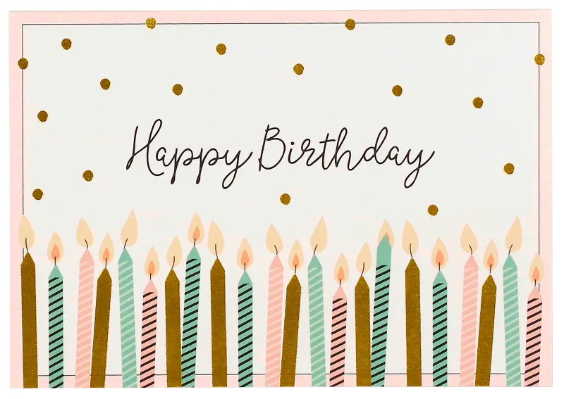 14CT HAPPY BIRTHDAY NOTE CARDS