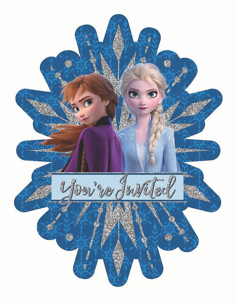 8CT DLX INVITES FROZEN 2