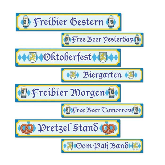 4CT Oktoberfest Sign Cutouts