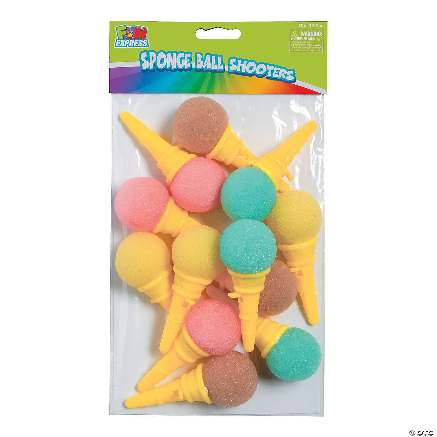 12CT SPONGE BALL CONE SHOOTERS