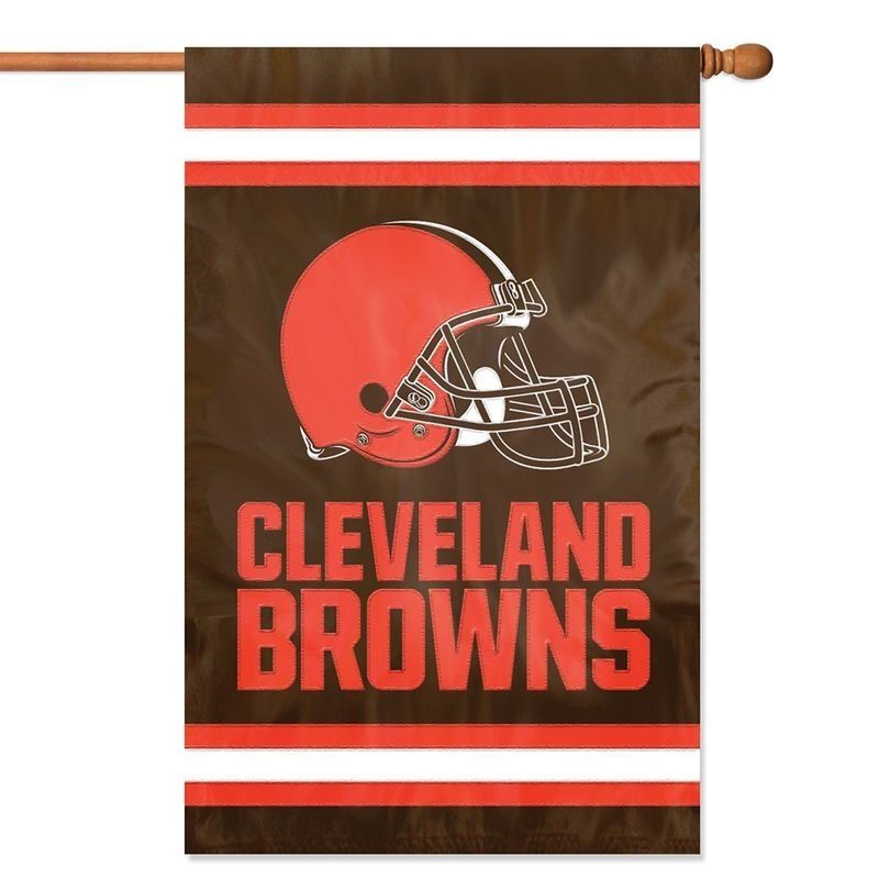BROWNS 2 SIDED FLAG