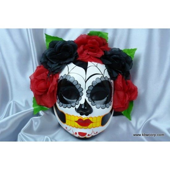 FLOWER MASK BLACK
