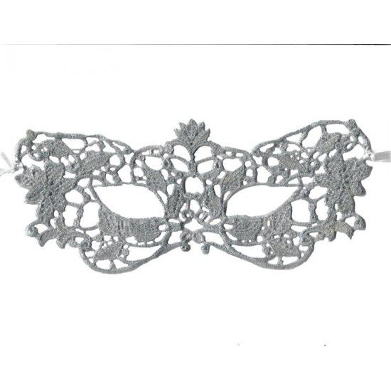 FLOWER MASK SILVER