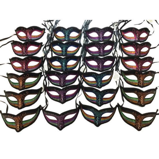 BLACK GLITTER MASK