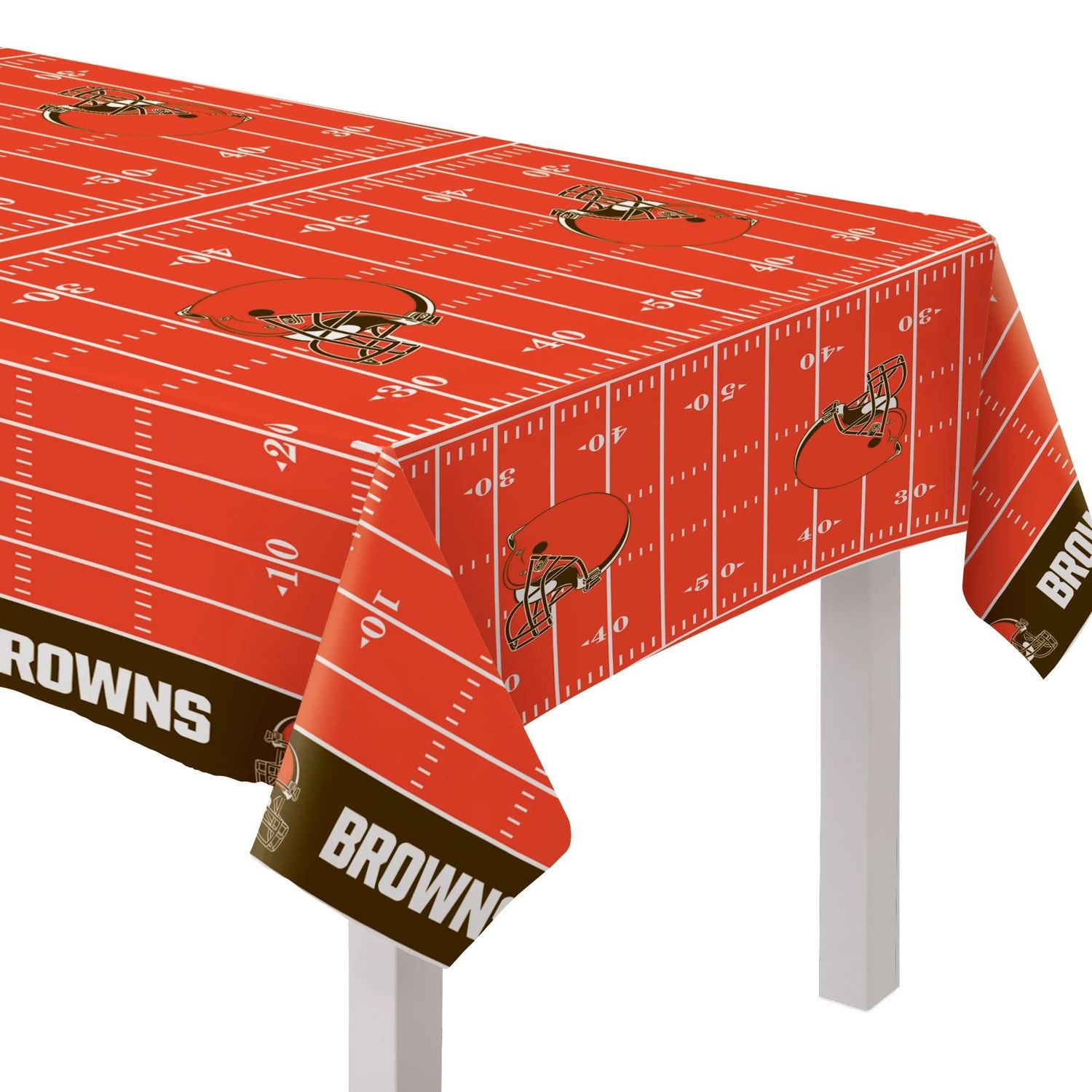 Cleveland Browns Plastic Table Cover - All Over Print