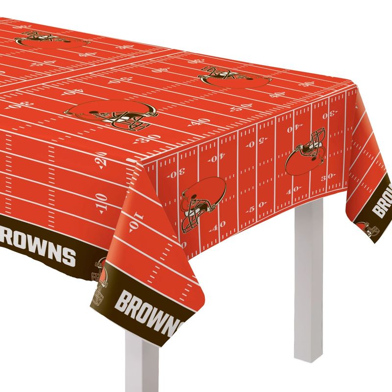 Cleveland Browns Plastic Table Cover - All Over Print