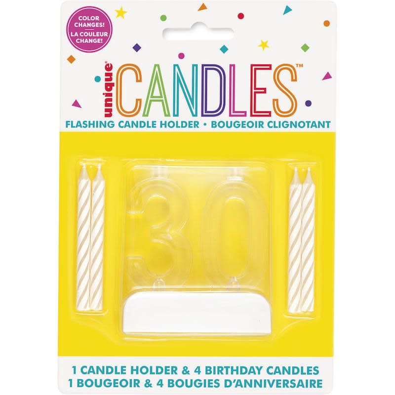 "30" Flashing Candle Holder