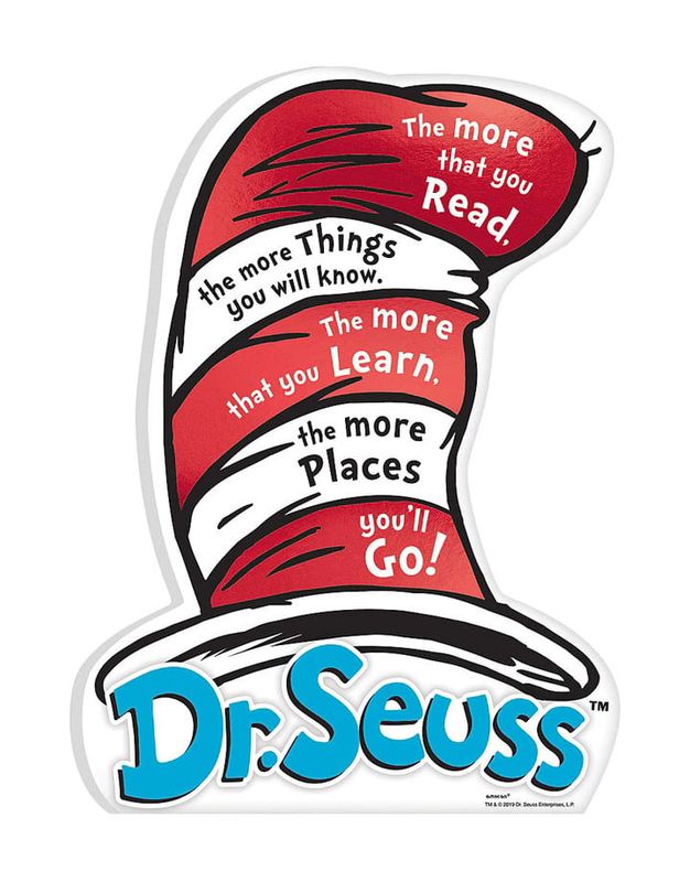 MINI STANDING SIGN DR. SEUSS