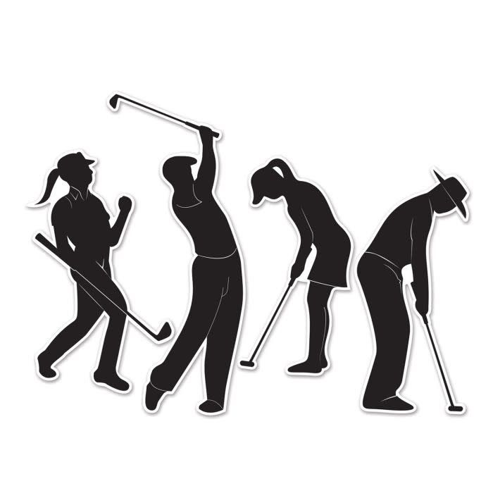 Golf Player Silhouettes
