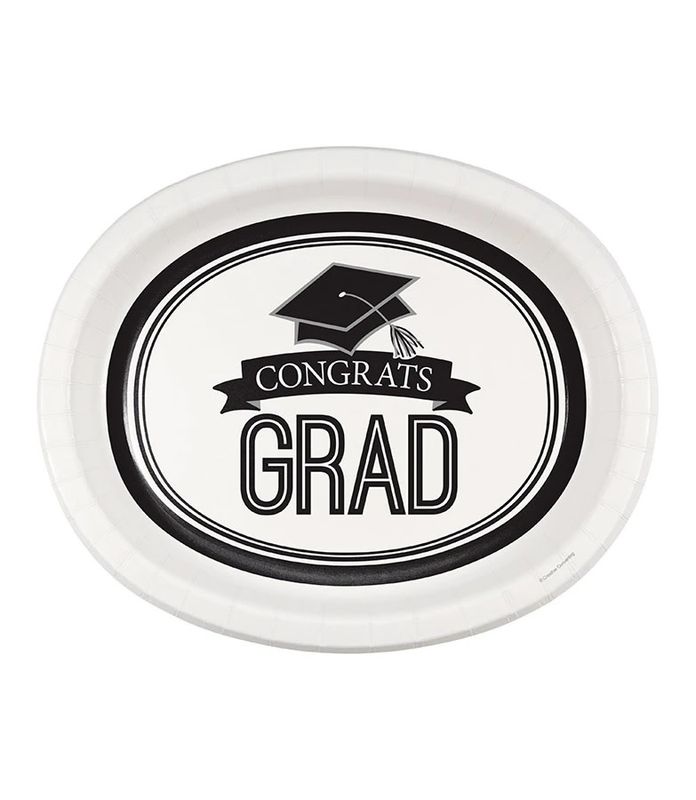 8CT OVAL PLATTER GRAD WHITE