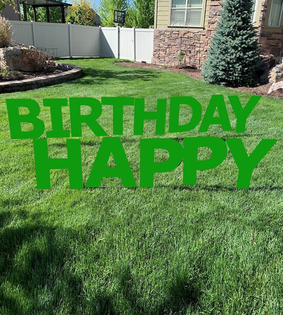 HAPPY BIRTHDAY LETTERS GREEN
