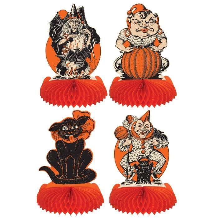 Vintage Halloween Centerpieces-4ct