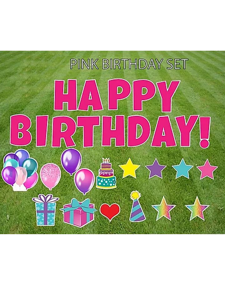 RENTAL HAPPY BIRTHDAY! PINK