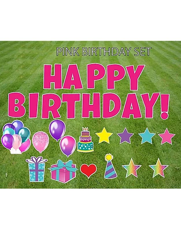 RENTAL HAPPY BIRTHDAY! PINK