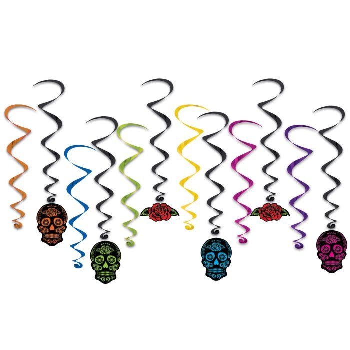 Day Of The Dead Whirls-12ct