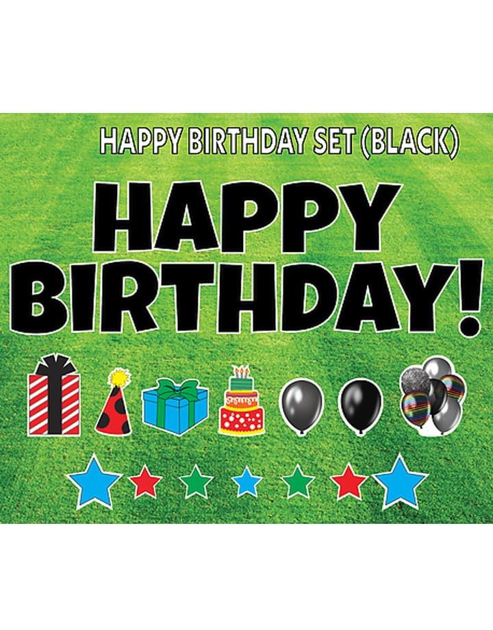 RENTAL HAPPY BIRTHDAY! BLACK