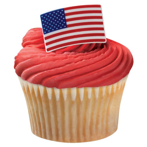 12CT RINGS AMERICAN FLAG