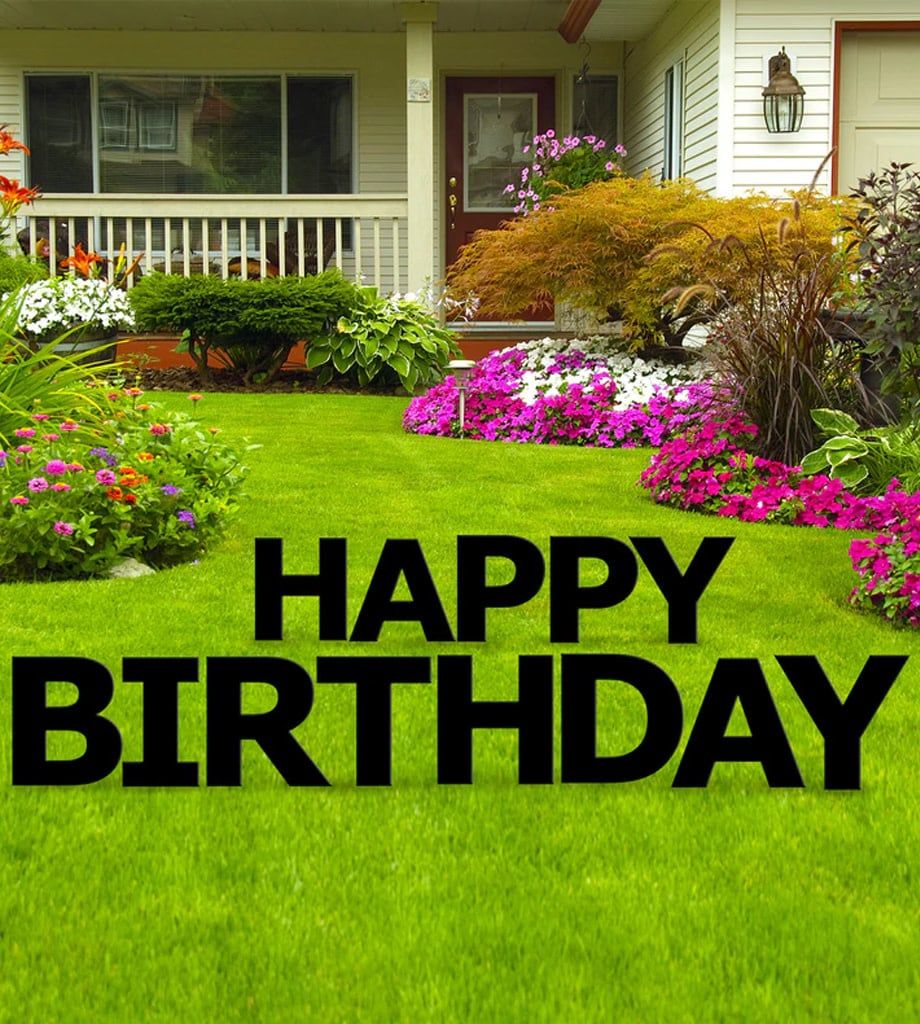 HAPPY BIRTHDAY LETTERS BLACK