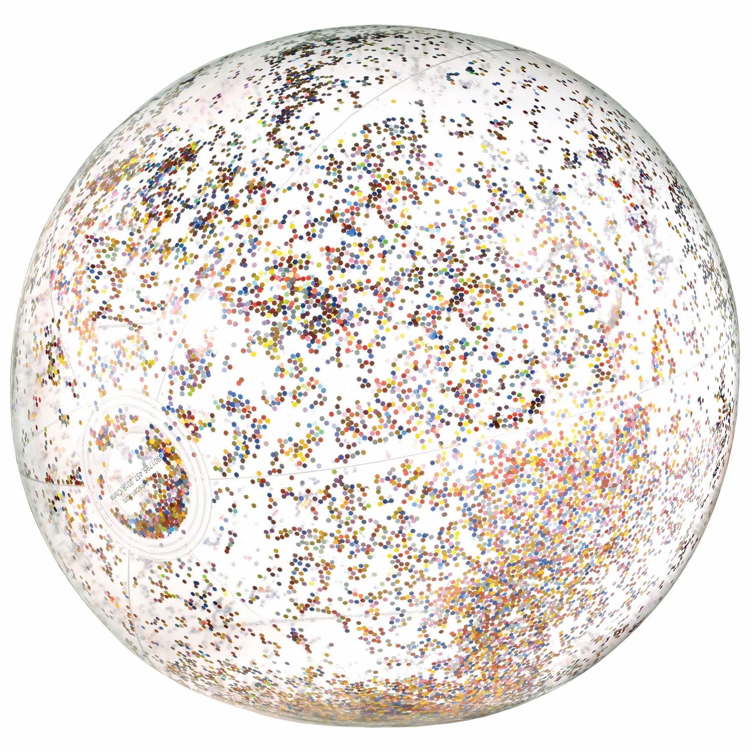 INFLATABLE BALL W/ GLITTER SPARKLE