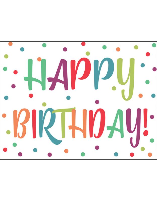 Happy Birthday Dots Yard Sign