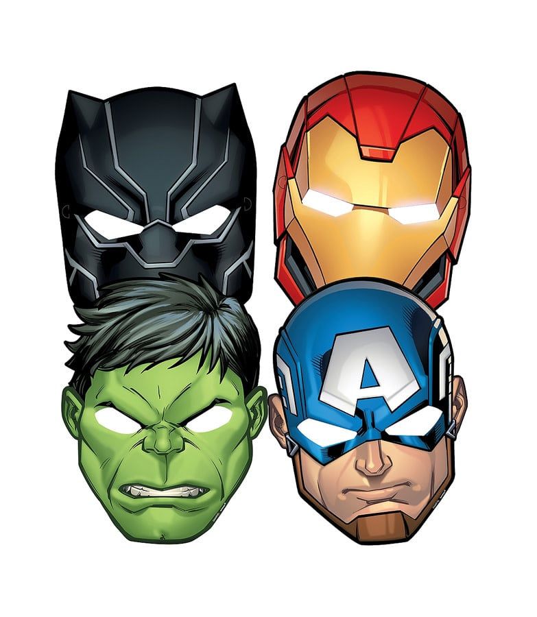 8CT MASK MARVEL POWERS UNITE