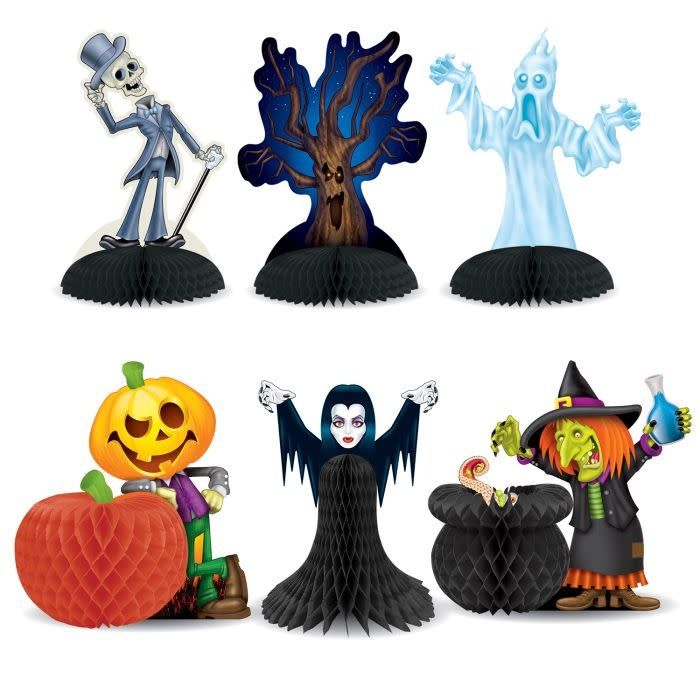 6CT CENTERPIECES HALLOWEEN