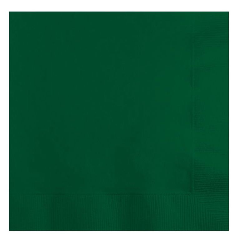 50CT BEV NAPKIN HUNTER GREEN