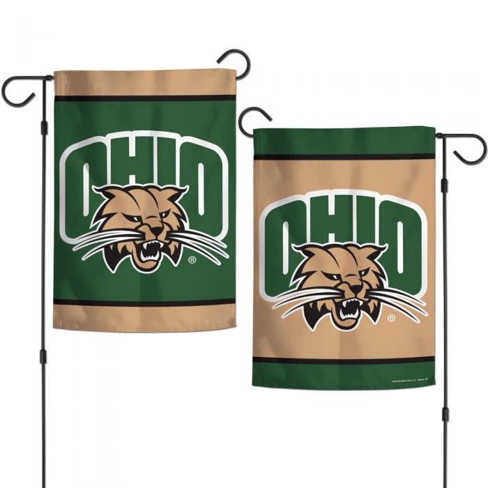 12.5inX18in 2-SIDED GARDEN FLAG OHIO UNIVERSITY