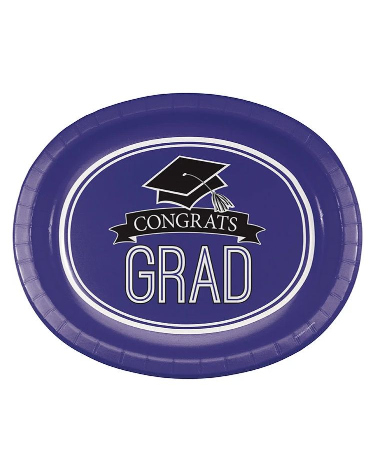 8CT OVAL PLATTER GRAD PURPLE