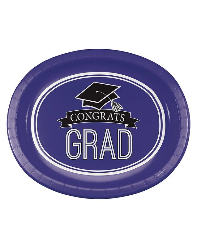 8CT OVAL PLATTER GRAD PURPLE