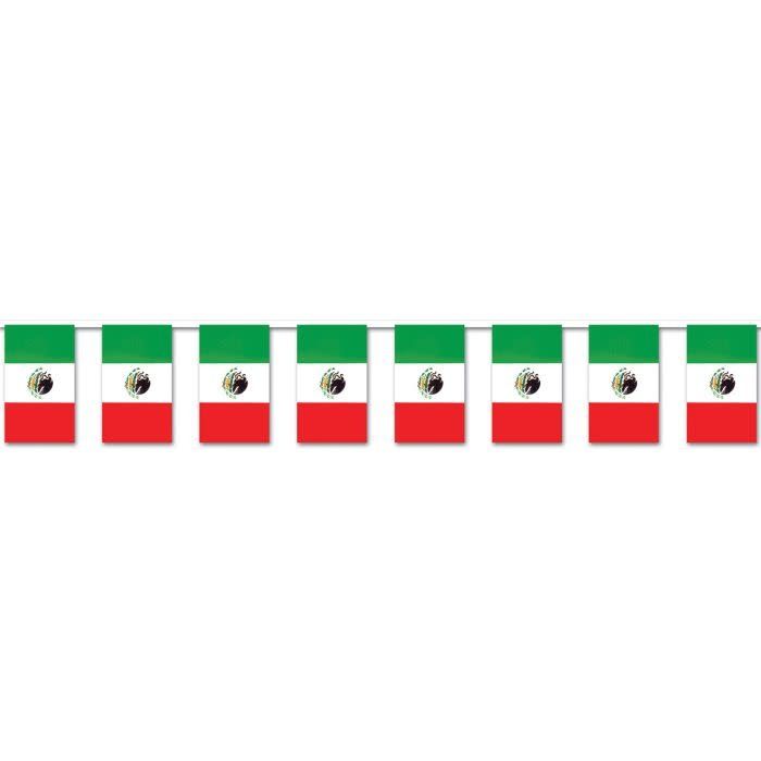 Mexican Flag Pennant Banner