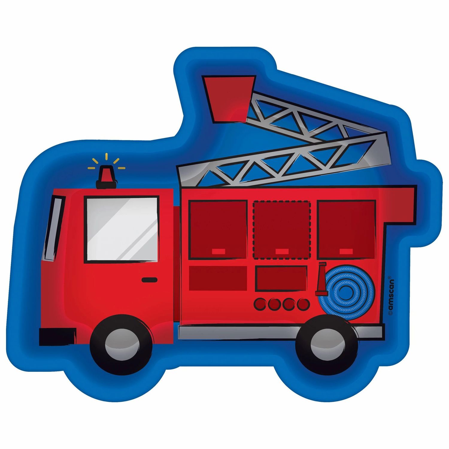 8CT 7IN SHAPED FIRE TRUCK