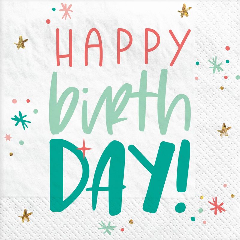 ​Happy Cake Day Luncheon Napkins - 16 Count