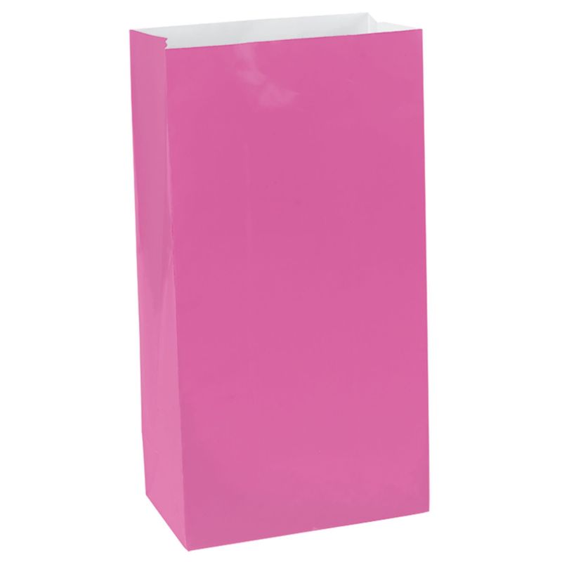 Mini Paper Bag - Bright Pink