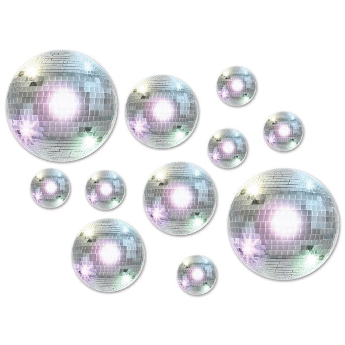 20ct Disco Ball Cutouts