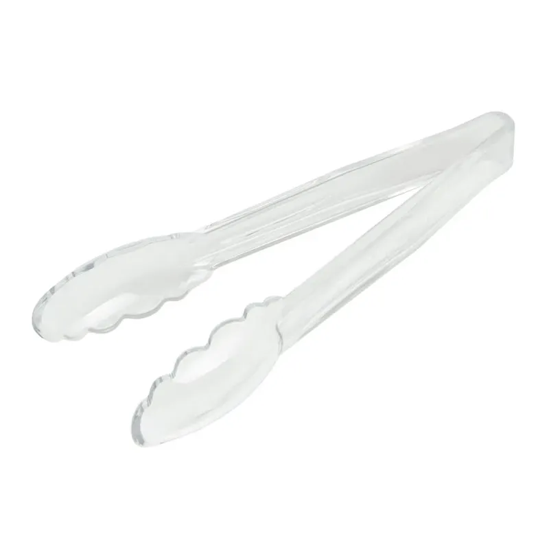 Clear Plastic Tongs - 9in